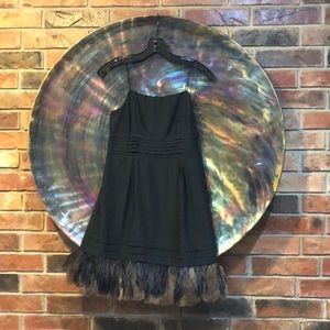 New Juicy Couture Ostrich Trim LBD